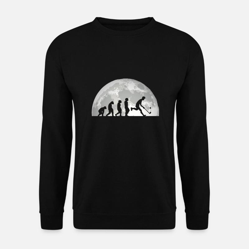 Feldhockeyspieler Evolution Feldhockey - Unisex Pullover - Schwarz
