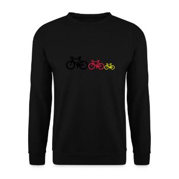 Noir-rouge-or - Sweat-shirt Unisexe - noir - Devant - Alina (178cm) & Michal (187cm)