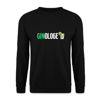 Gin - Gin Cocktail Gin Trinker Geschenk Shirt - Unisex Pullover - Schwarz - Vorne - Alina (178cm) & Michal (187cm)