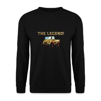 Die Legende - La Légende / Unimog - Sweat-shirt Unisexe - noir - Devant - Alina (178cm) & Michal (187cm)