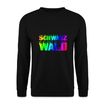 Schwarzwald | Gebirge | Wandern | Urlaub - Unisex Pullover - Schwarz - Vorne - Alina (178cm) & Michal (187cm)