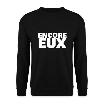 encore eux - Sweat-shirt Unisexe - noir - Devant - Alina (178cm) & Michal (187cm)