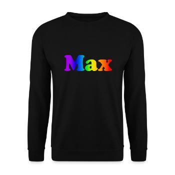 Max - Unisex Pullover - Schwarz - Vorne - Alina (178cm) & Michal (187cm)