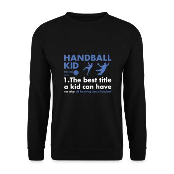 Sport Kid Definition Handball - Unisex Pullover - Schwarz - Vorne - Alina (178cm) & Michal (187cm)