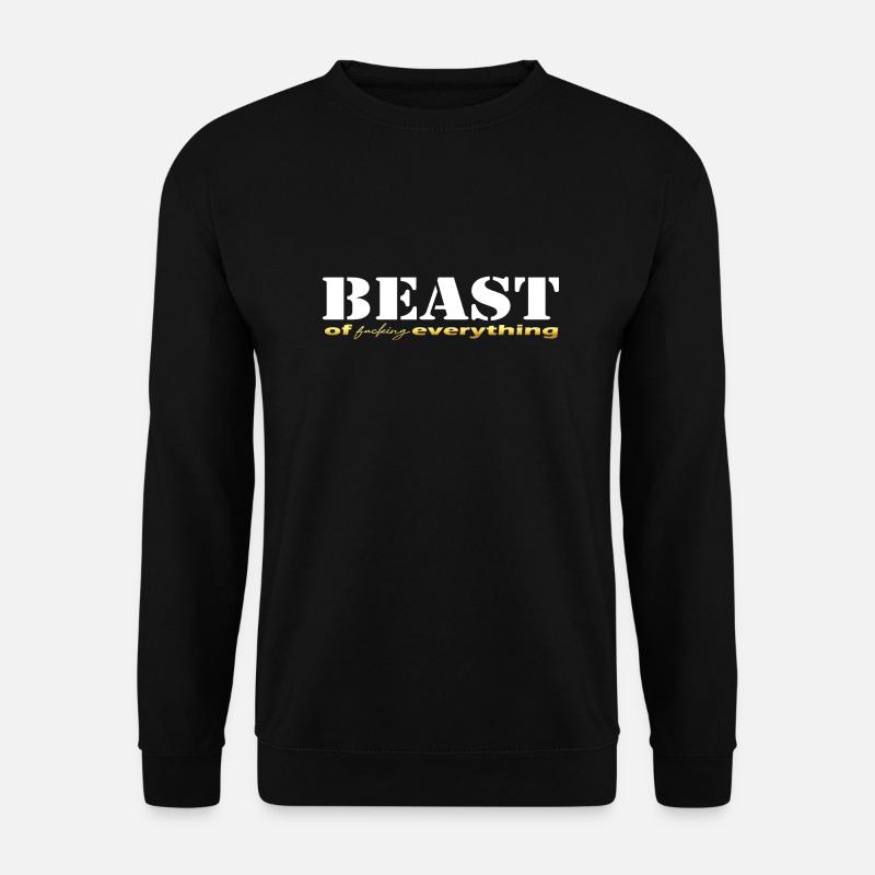 Beast everything white - Unisex Sweatshirt - black