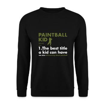 Sport Kid Définition Paintball - Sweat-shirt Unisexe - noir - Devant - Alina (178cm) & Michal (187cm)