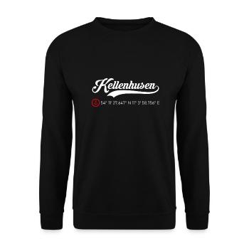 Kellenhusen Koordinaten - Unisex Pullover - Schwarz - Vorne - Alina (178cm) & Michal (187cm)