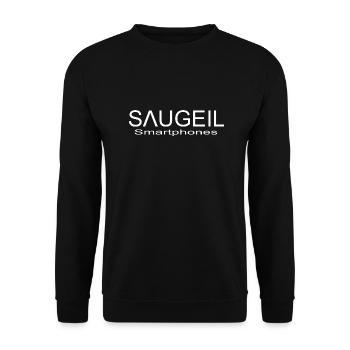 My Design - Unisex Pullover - Schwarz - Vorne - Alina (178cm) & Michal (187cm)