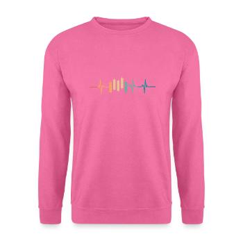 Trading-Herzschlag - Unisex Pullover - Pink - Vorne