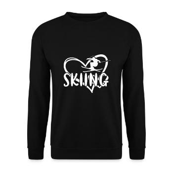 Sport Coeur Ski - Sweat-shirt Unisexe - noir - Devant - Alina (178cm) & Michal (187cm)