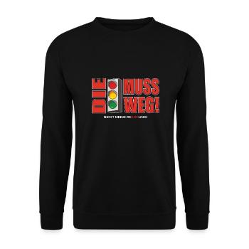 Les feux de circulation doivent disparaître - Sweat-shirt Unisexe - noir - Devant - Alina (178cm) & Michal (187cm)