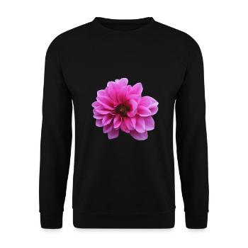 Flower Pink Pink Flower Flowers Pink Pink Flowers - Unisex Sweatshirt - black - Front - Alina (178cm) & Michal (187cm)