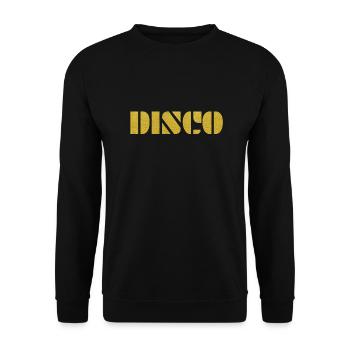 DISCO Retro Party Vibes Or Disco Queen - Sweat-shirt Unisexe - noir - Devant - Alina (178cm) & Michal (187cm)
