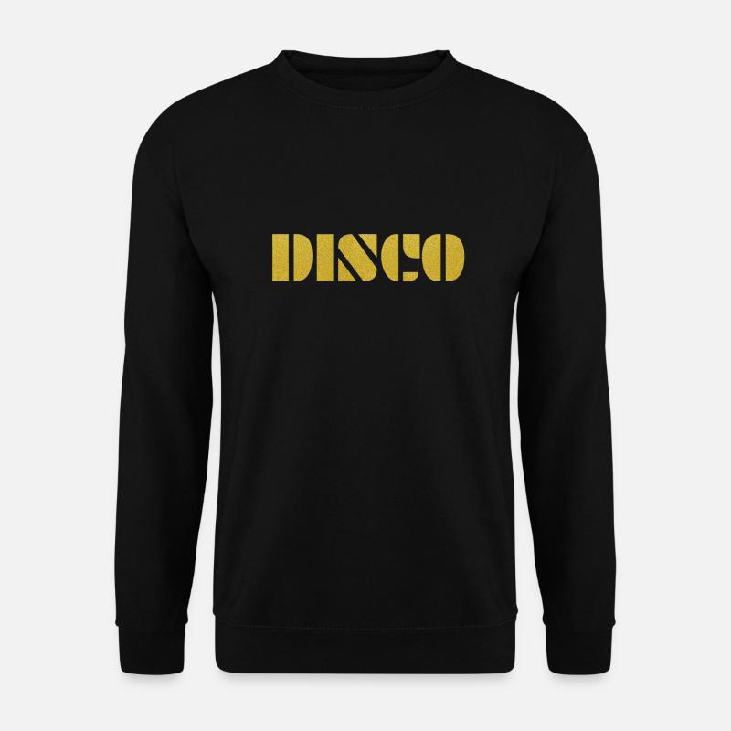 DISCO Retro Party Vibes Gold Disco Queen - Unisex Pullover - Schwarz