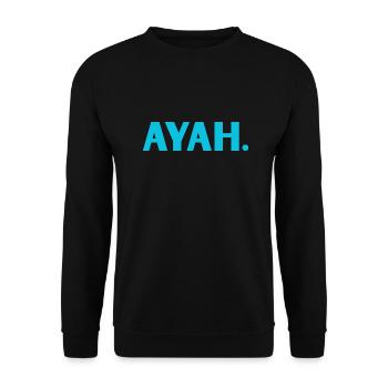 INDONET Aya - Sweat-shirt Unisexe - noir - Devant - Alina (178cm) & Michal (187cm)