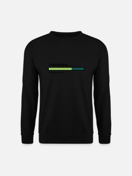 Thinking... - Unisex Pullover - Schwarz