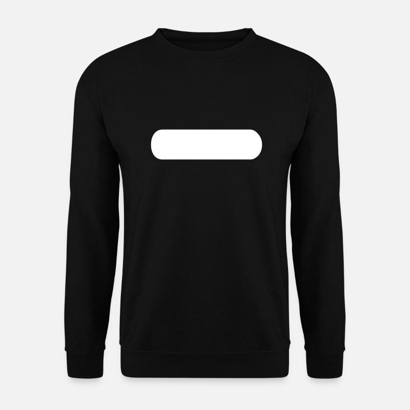 Minus symbol math vector - Unisex Sweatshirt - black