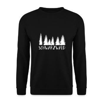 Schwarzwald | Gebirge | Wandern | Urlaub - Unisex Pullover - Schwarz - Vorne - Alina (178cm) & Michal (187cm)