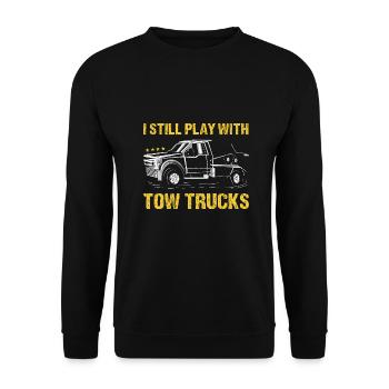 Je joue toujours avec l’opérateur de dépanneuse - Sweat-shirt Unisexe - noir - Devant - Alina (178cm) & Michal (187cm)