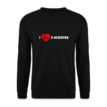 E-Scooter E-Roller Scooter - Sweat-shirt Unisexe - noir - Devant - Alina (178cm) & Michal (187cm)