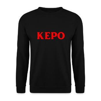 Indonesisch Sprache Person die immer zu laut ist - Unisex Pullover - Schwarz - Vorne - Alina (178cm) & Michal (187cm)