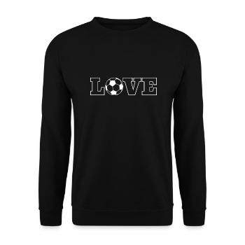 Soccer Design Soccer Player Soccer Team - Unisex Sweatshirt - black - Front - Alina (178cm) & Michal (187cm)