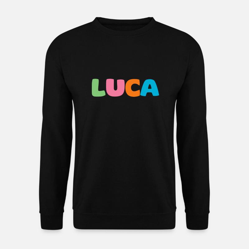 Name - Luca - Unisex Sweatshirt - black