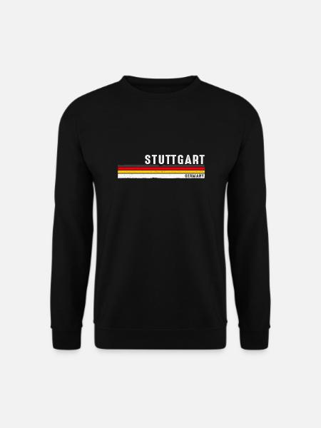 Stuttgart Deutschland Retro Vintage - Deutsch - Unisex Pullover - Schwarz