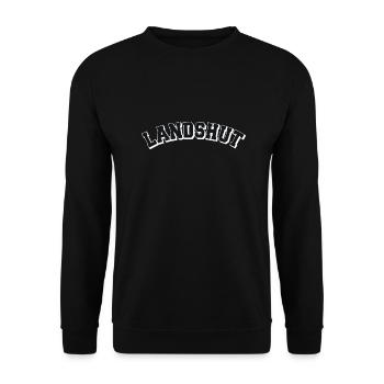 Landshut College - Unisex Pullover - Schwarz - Vorne - Alina (178cm) & Michal (187cm)
