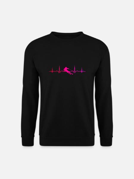 Skifahren Skifahrer Wintersport Stunt Ski - Unisex Pullover - Schwarz