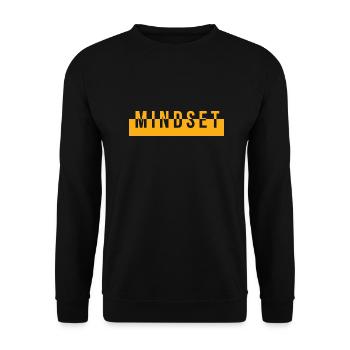 Mindset - Motivation Inspiration Optimism Thinking - Unisex Sweatshirt - black - Front - Alina (178cm) & Michal (187cm)