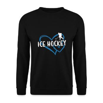 Sport Heart Ice Hockey - Unisex Pullover - Schwarz - Vorne - Alina (178cm) & Michal (187cm)