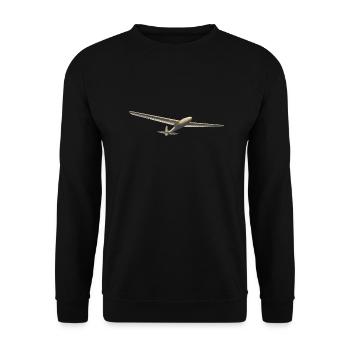Planeur vintage Color - Sweat-shirt Unisexe - noir - Devant - Alina (178cm) & Michal (187cm)