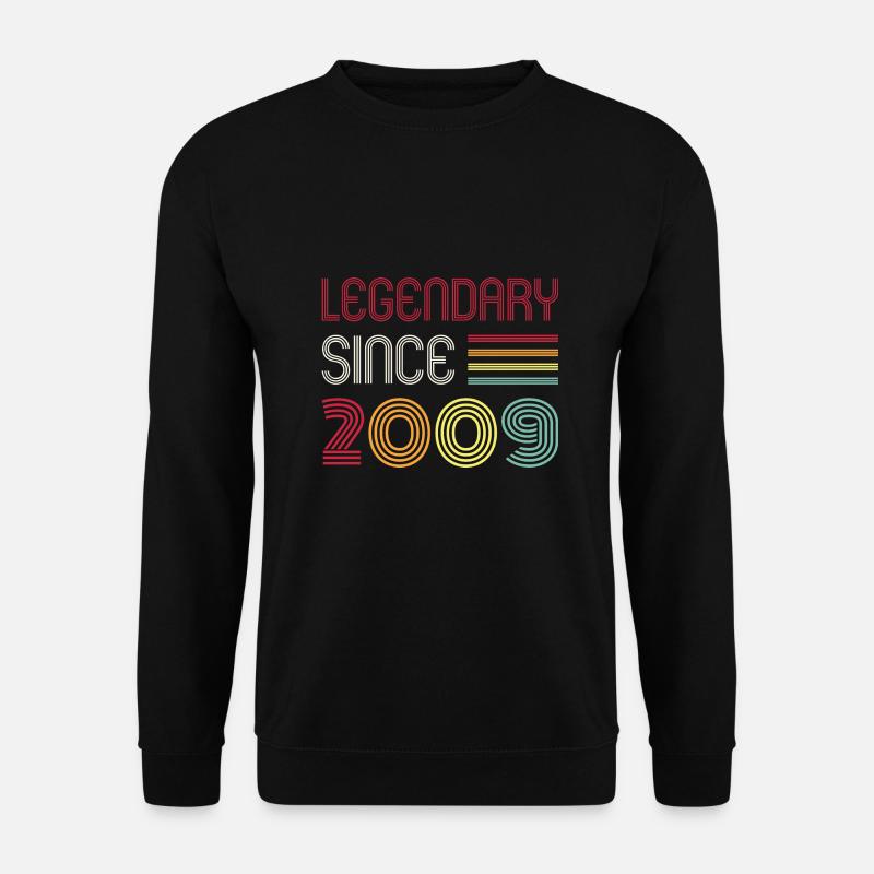 Birthday Legendary Since 2009 - Unisex Pullover - Schwarz