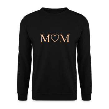 mom - Unisex Pullover - Schwarz - Vorne - Alina (178cm) & Michal (187cm)