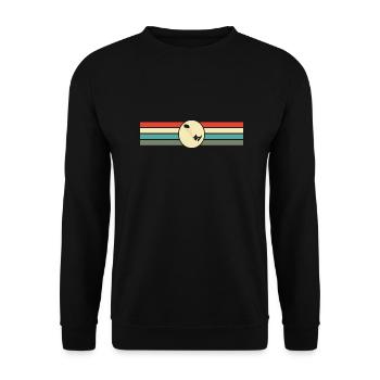 Kite Surf Rétro - Sweat-shirt Unisexe - noir - Devant - Alina (178cm) & Michal (187cm)