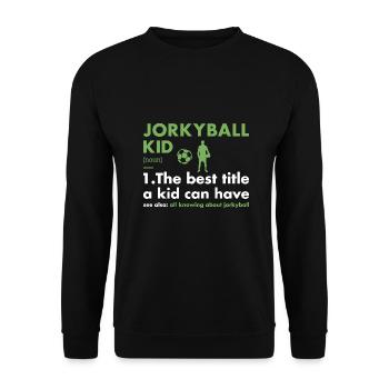 Sport Kid Definition Jorkyball - Unisex Sweatshirt - black - Front - Alina (178cm) & Michal (187cm)