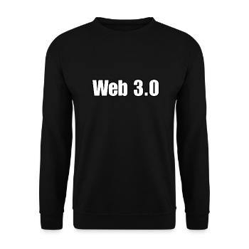 Web 3.0, finance crypto trading, tech addict - Unisex Sweatshirt - black - Front - Alina (178cm) & Michal (187cm)
