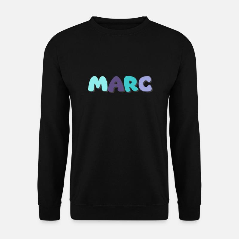 Name - Marc - Unisex Pullover - Schwarz
