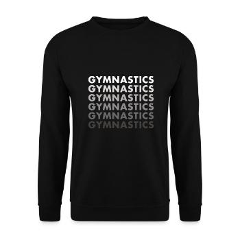 Sport Gymnastics - Unisex Sweatshirt - black - Front - Alina (178cm) & Michal (187cm)