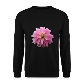 Flower Pink Pink Flower Flowers Pink Pink Flowers - Unisex Sweatshirt - black - Front - Alina (178cm) & Michal (187cm)