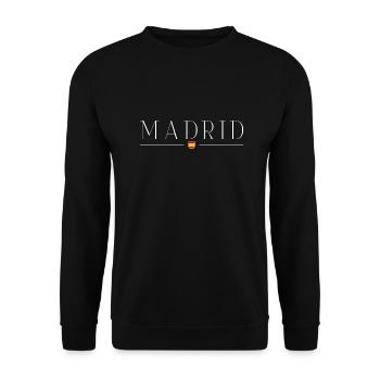 I love Madrid - Unisex Sweatshirt - black - Front - Alina (178cm) & Michal (187cm)