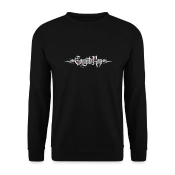 90s Hip-Hop Gangsta Rap Vintage Classic Style - Unisex Sweatshirt - black - Front - Alina (178cm) & Michal (187cm)
