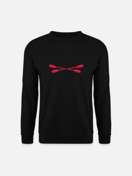 Kajak Paddel - Unisex Pullover - Schwarz