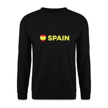 Drapeau national d'Espagne - Sweat-shirt Unisexe - noir - Devant - Alina (178cm) & Michal (187cm)