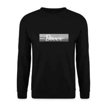 Retro Lettering at White Cliffs Dover Kent - Unisex Sweatshirt - black - Front - Alina (178cm) & Michal (187cm)