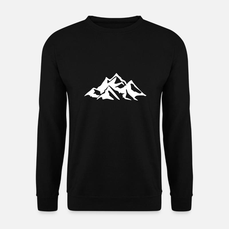 Gebirge Berge Alpen - Unisex Pullover - Schwarz