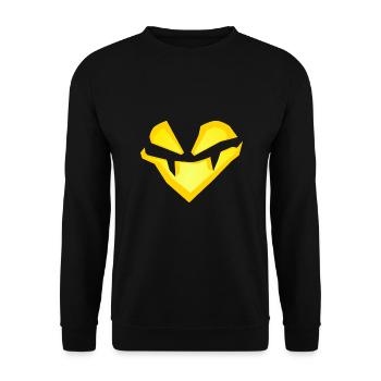 Halloween Kostüm Kürbis Trick Or Treat Verkleidung - Unisex Pullover - Schwarz - Vorne - Alina (178cm) & Michal (187cm)