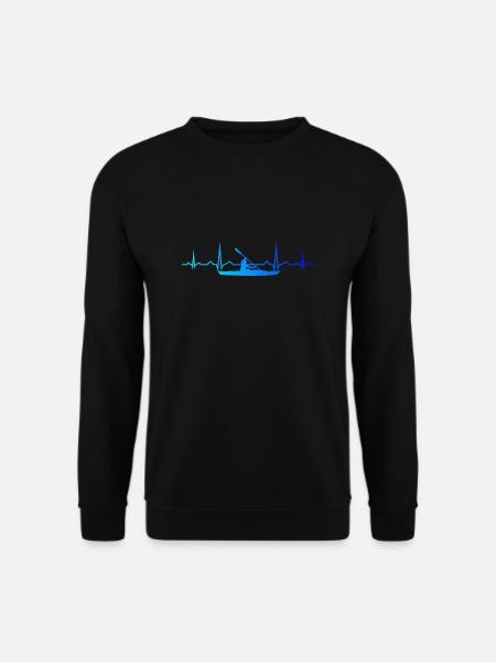 Kayak Kayaking Men Women Canoe Kayak - Unisex Sweatshirt - black