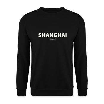 Shanghai - Unisex Sweatshirt - black - Front - Alina (178cm) & Michal (187cm)